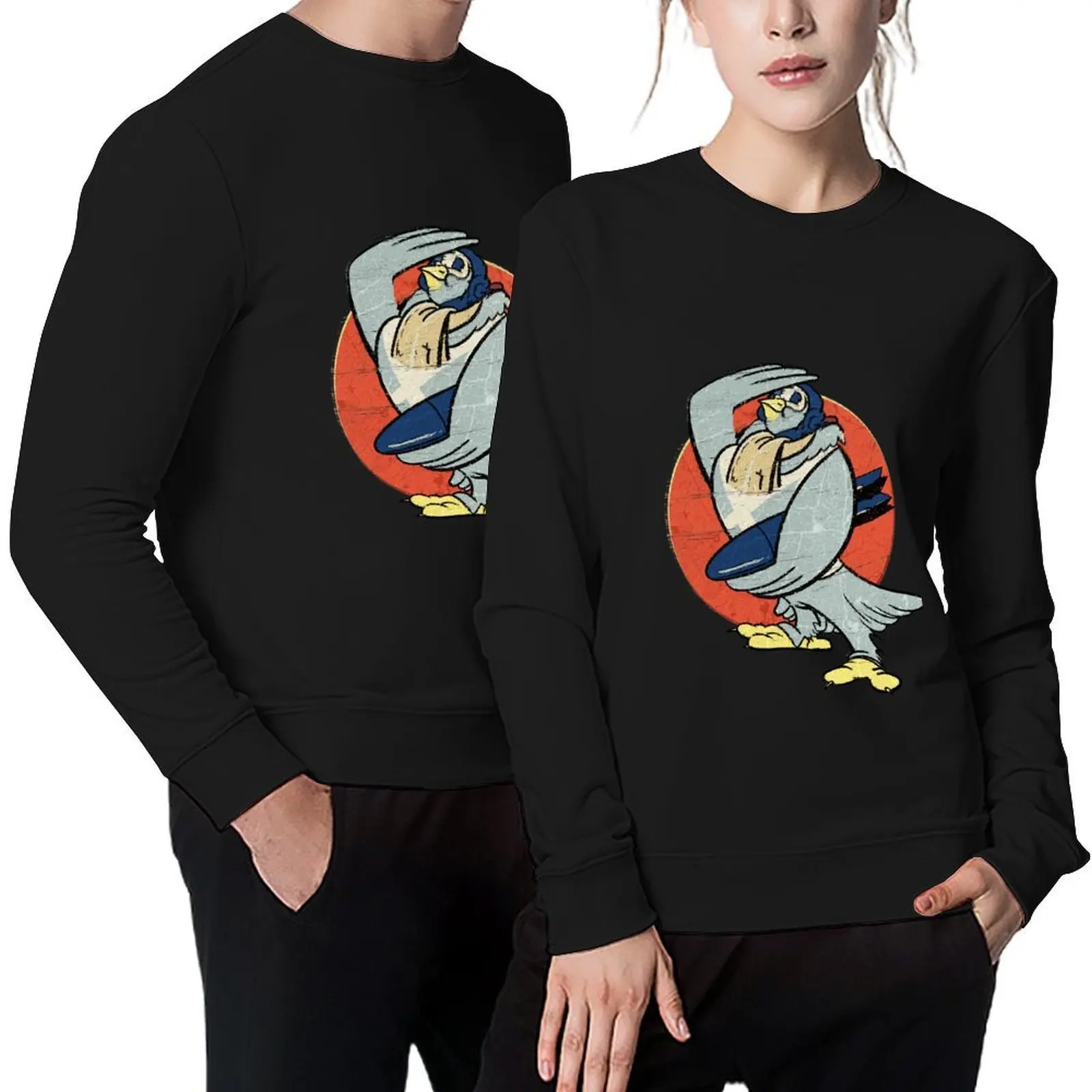 

Bomber Bird Pullover mens clothing male clothes men's clothing graphic t shirts men hooded sweatshirt