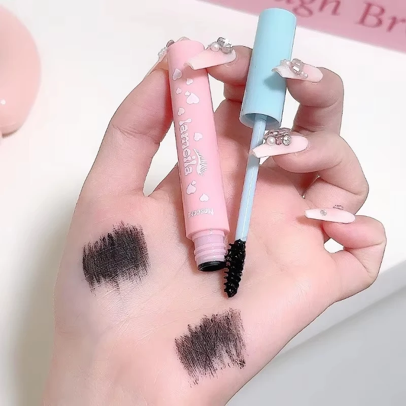 3D Ultra-fine Mascara Curl Thick Lengthening Eyelash Mascara Waterproof Non-smudge Brown Natural Curling Fine Brush Mascara