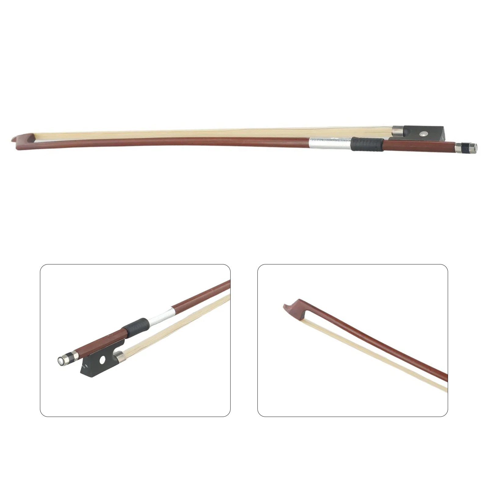 1/4 1/8 1/10 Violin Bow Black Strong Carbon Fiber Bow Violin Bow Violino Arco Ebony Fogs Carbon Fiber Violin Bows High-quality