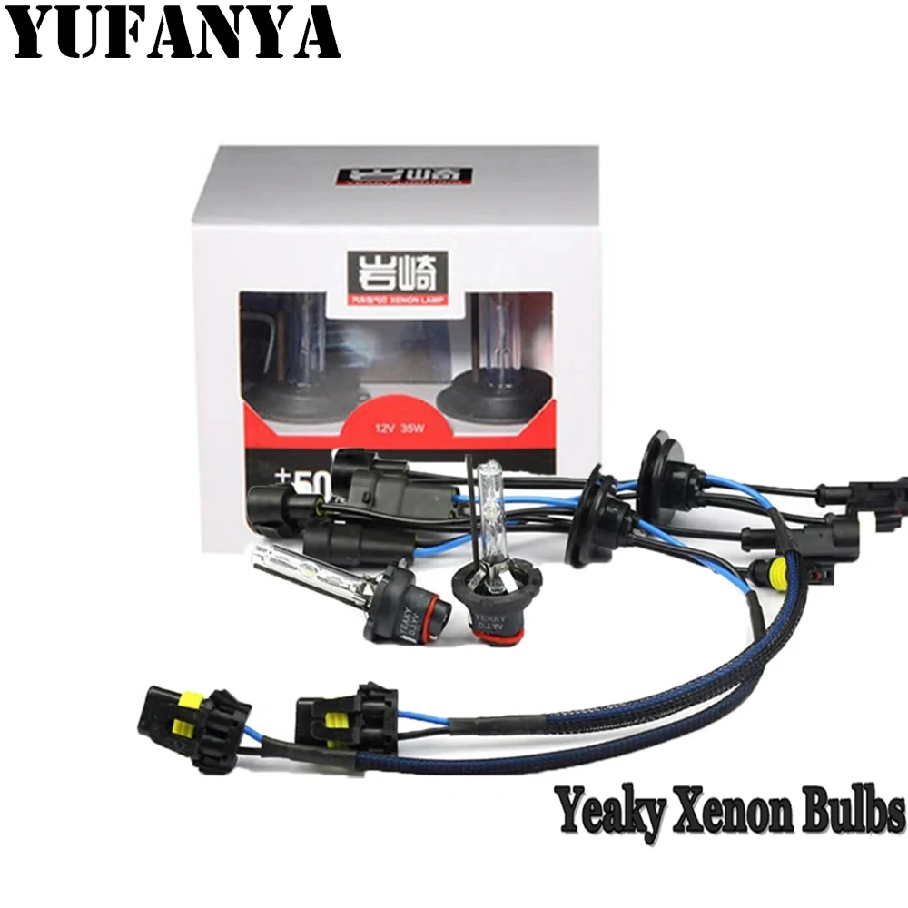 2 pieces AC 35W hid xenon bulb for Yeaky car headlight 4500k 5500k 6000 H1 H3 H7 H11 9005 9006 D2H for Car replacement