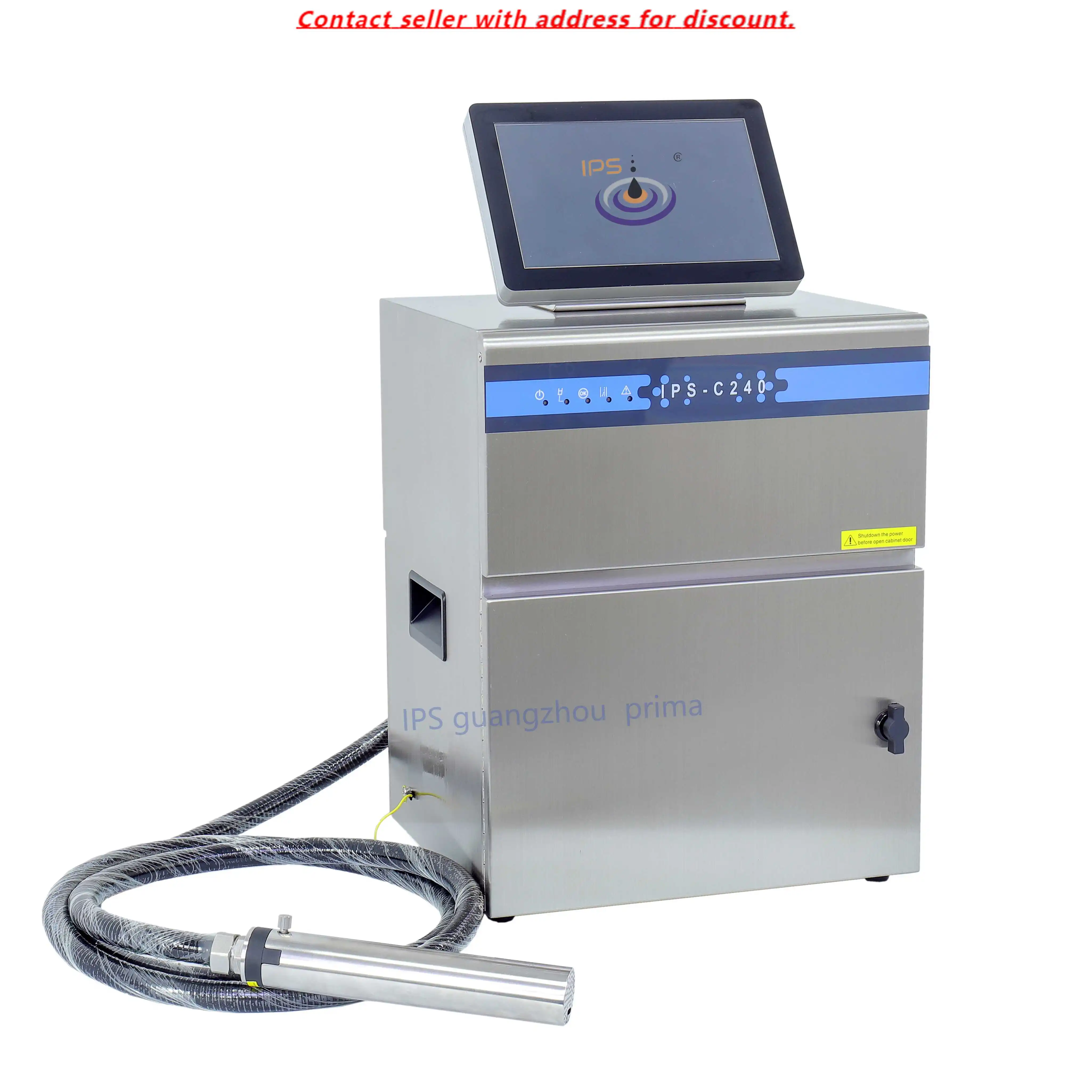 

CIJ Continuous Inkjet Printer IPS-C240 Touch Screen Industrial Product On Line Coding Date Picture Code Printer