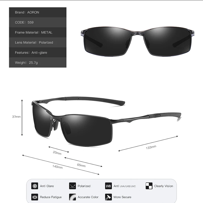 Polarized Sunglasses Men/Women,Fashion Design Metal Frame Sun Glasses UV400 Male Sunglasses Wholesale