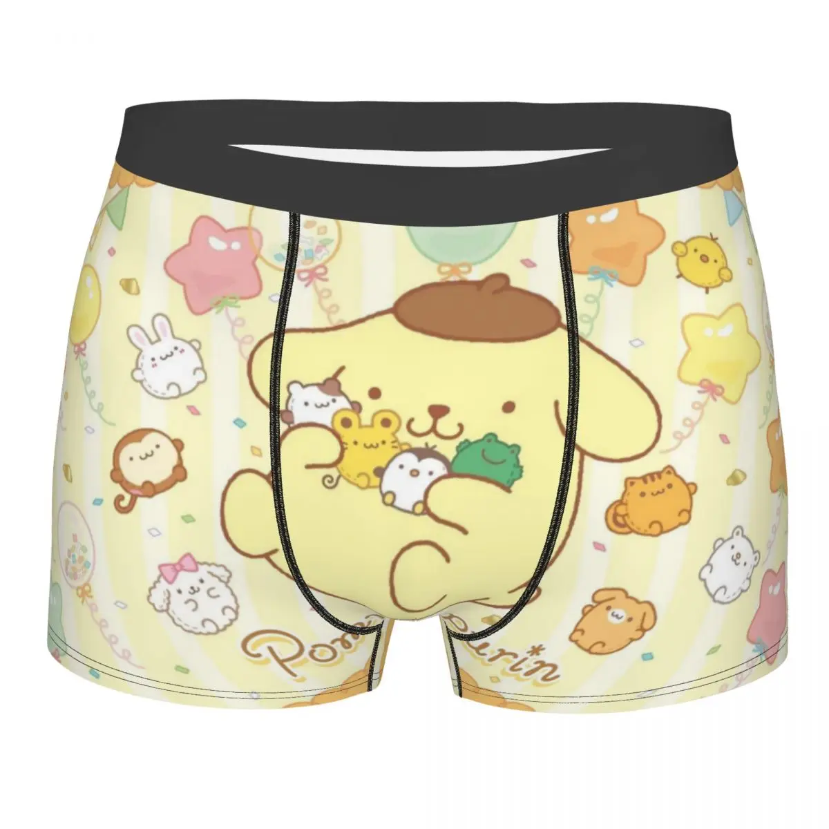 

Custom Novelty Cartoon Anime Pom Pom Purin Boxers Shorts Panties Male Underpants Comfortable Briefs Underwear