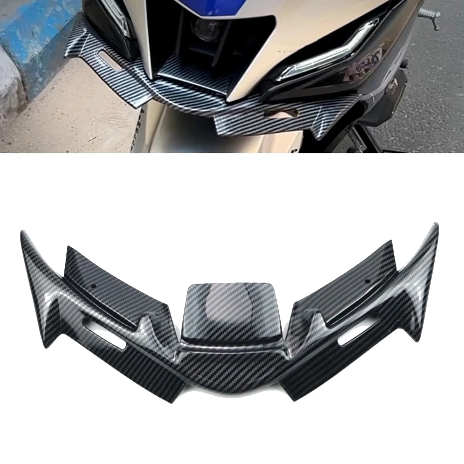 For Yamaha R125 R15 V4 2021-2025 Motorcycle Front Fairing Winglets