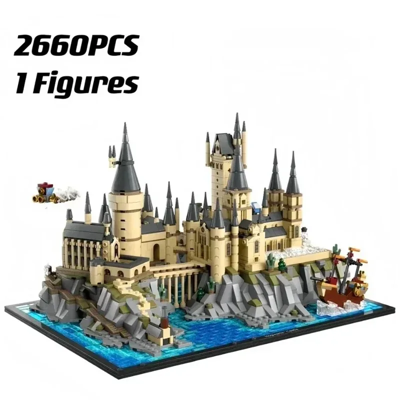 

Hot toys 76419 castle and ground movie scene building blocks home decoration brick toy children's adult birthday Christmas gift