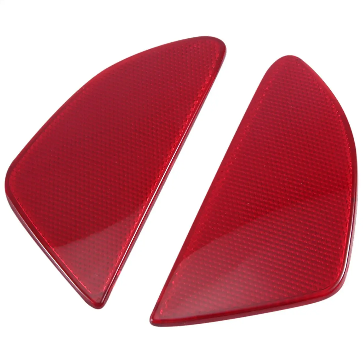#67X Car Rear Reflector,Rear Reflector Panel Set for Mazda 2 Demio 2015-2018 (Red)