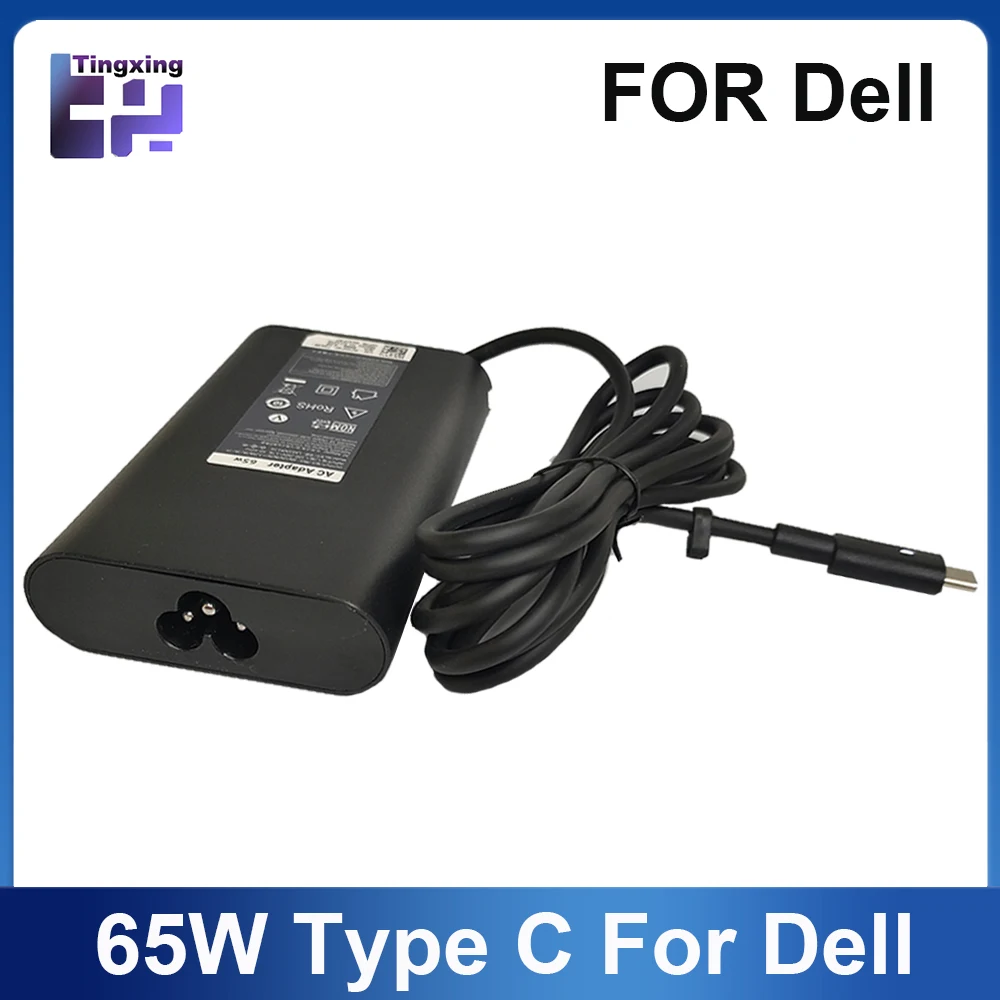 65W USB-C Type C Laptop Charger for Dell Latitude 7275 7370 5420 5285 5290 5520 XPS 13 9250 9360 9365 9370 9380 9350 9550 02YK0F