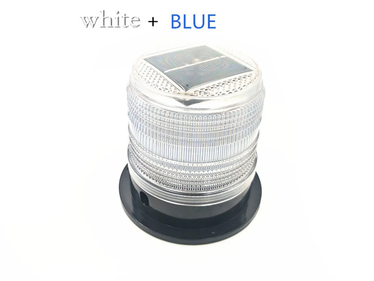 multicolour High brightness LED Solar Warning Light car burst flash  traffic warning lights Marine Safety Beacon Light