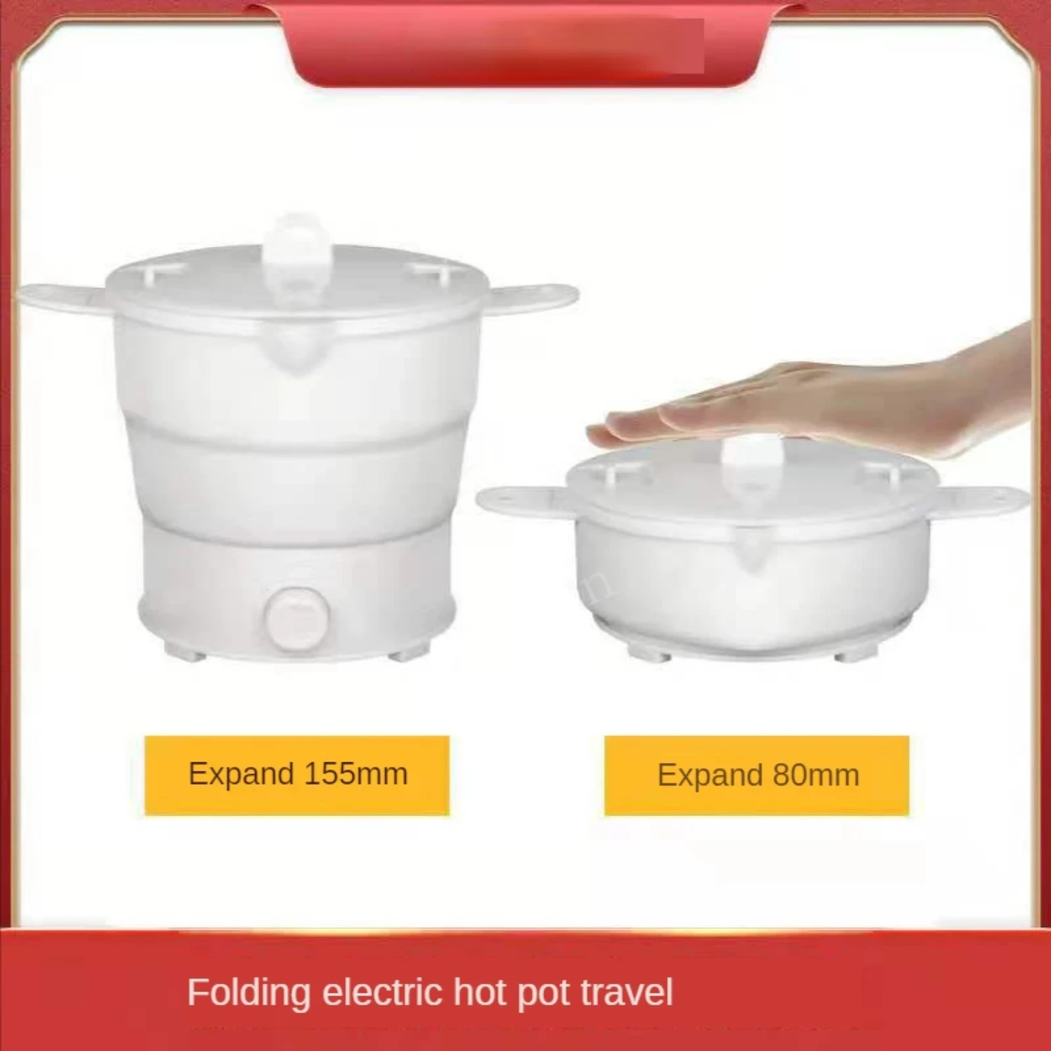 rice travel, pot hot and for kitchen, student cook - dormitory and mini Portable, noodle folding cooker Multifunctional compact,