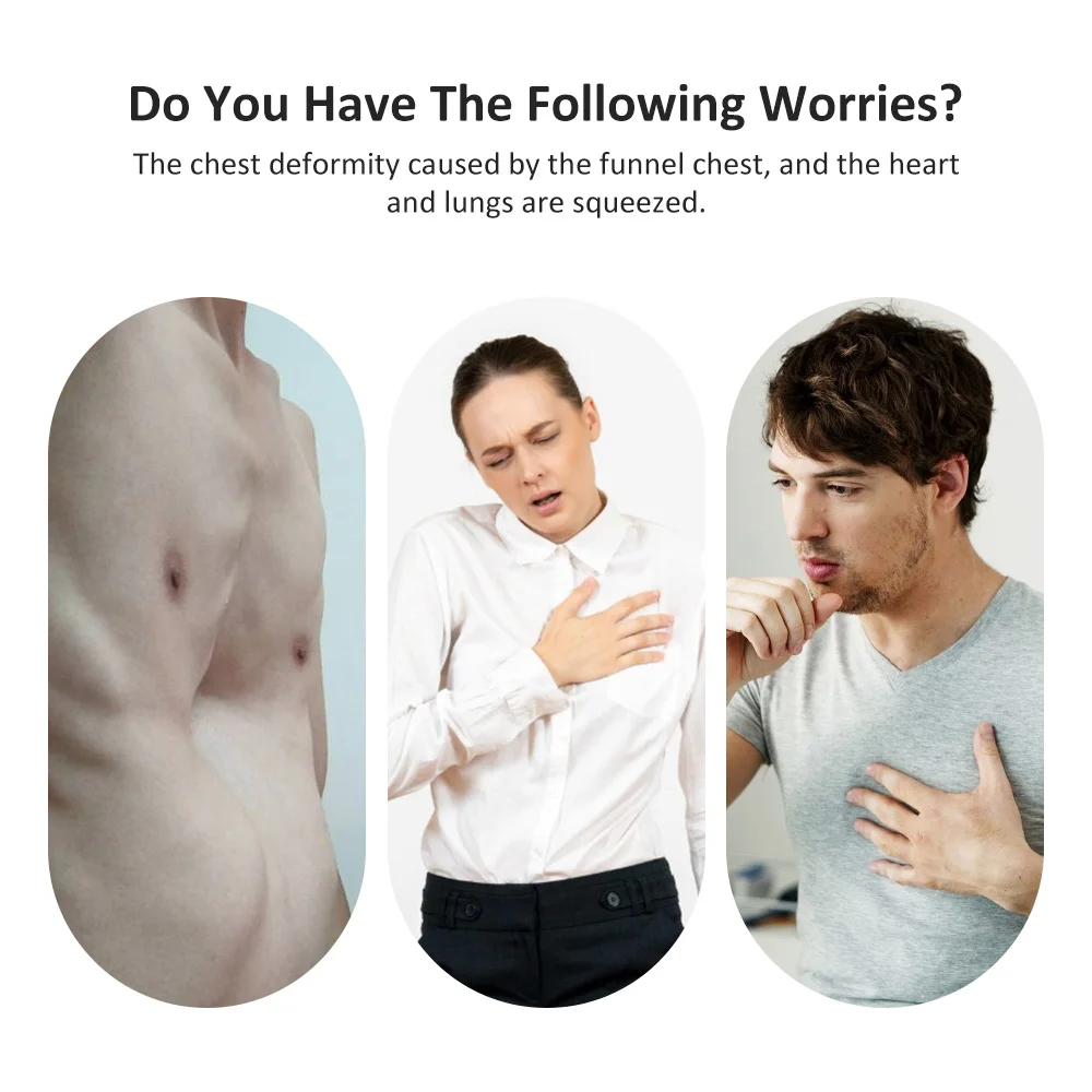 Pectus Excavatum Vacuum Bell,Pectus Excavatum Orthosis Brace,Sternal Depression Support Sunken Chest-Physical Chest Correction
