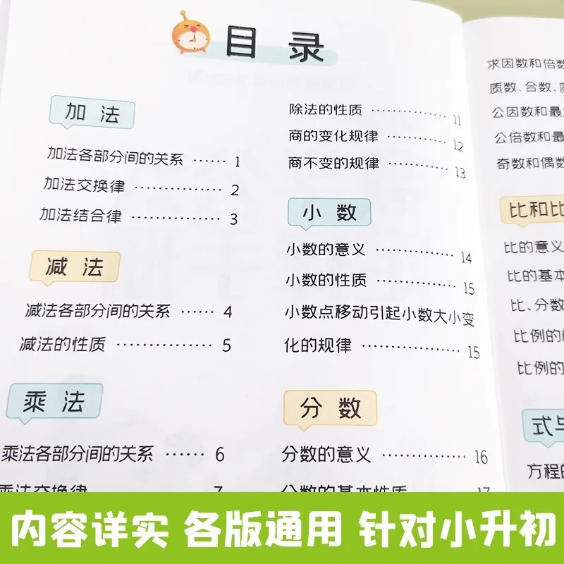 Handbook of Elementary School Mathematics Formulas and Laws, 500 General Knowledge Examples of Mathematics with Wisdom