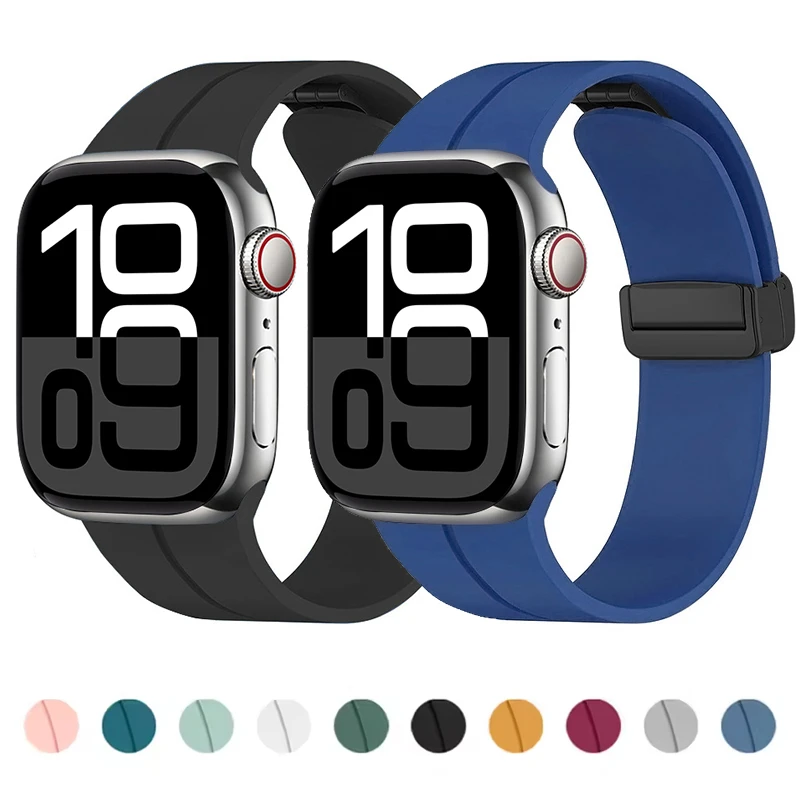 

Поп-ремешок для Apple Watch 45 мм, 44 мм, 46 мм, 41 мм, 40 мм, 42 мм, 38 мм, 49 мм, браслет с магнитной пряжкой IWatch Series Ultra 2 10 9 8 SE