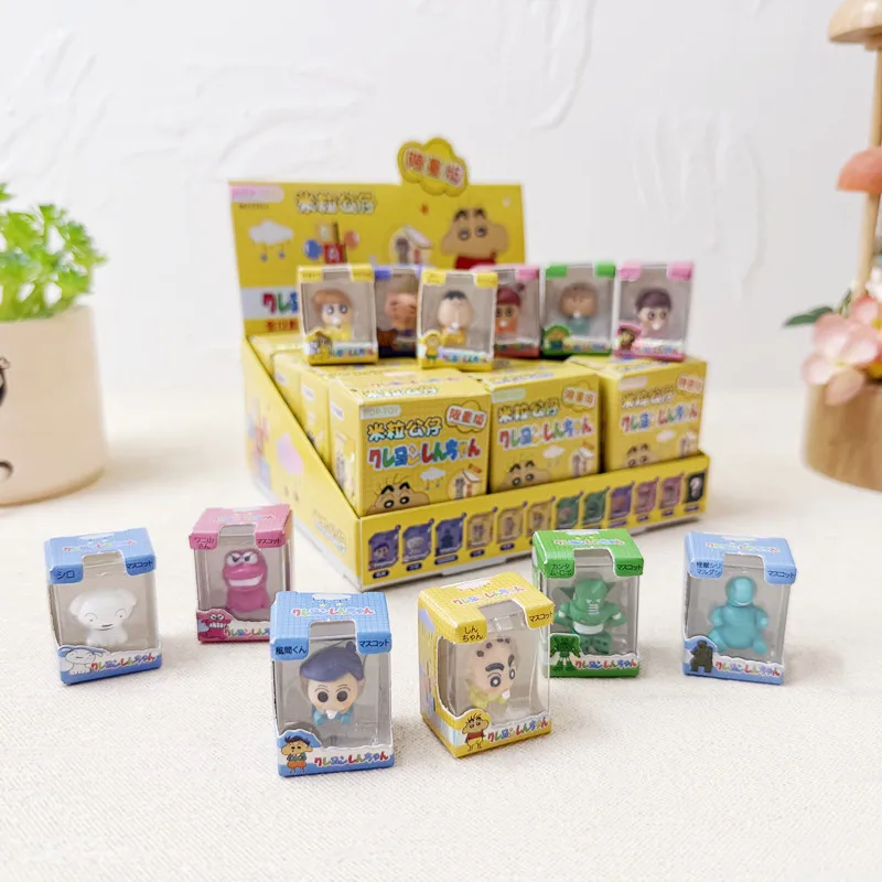 Caja Sorpresa Shin-Chan Baby Rice Grains: Mini Figuras Kawaii de Frijoles, Adornos Lindos para Escritorio, Regalos de Anime