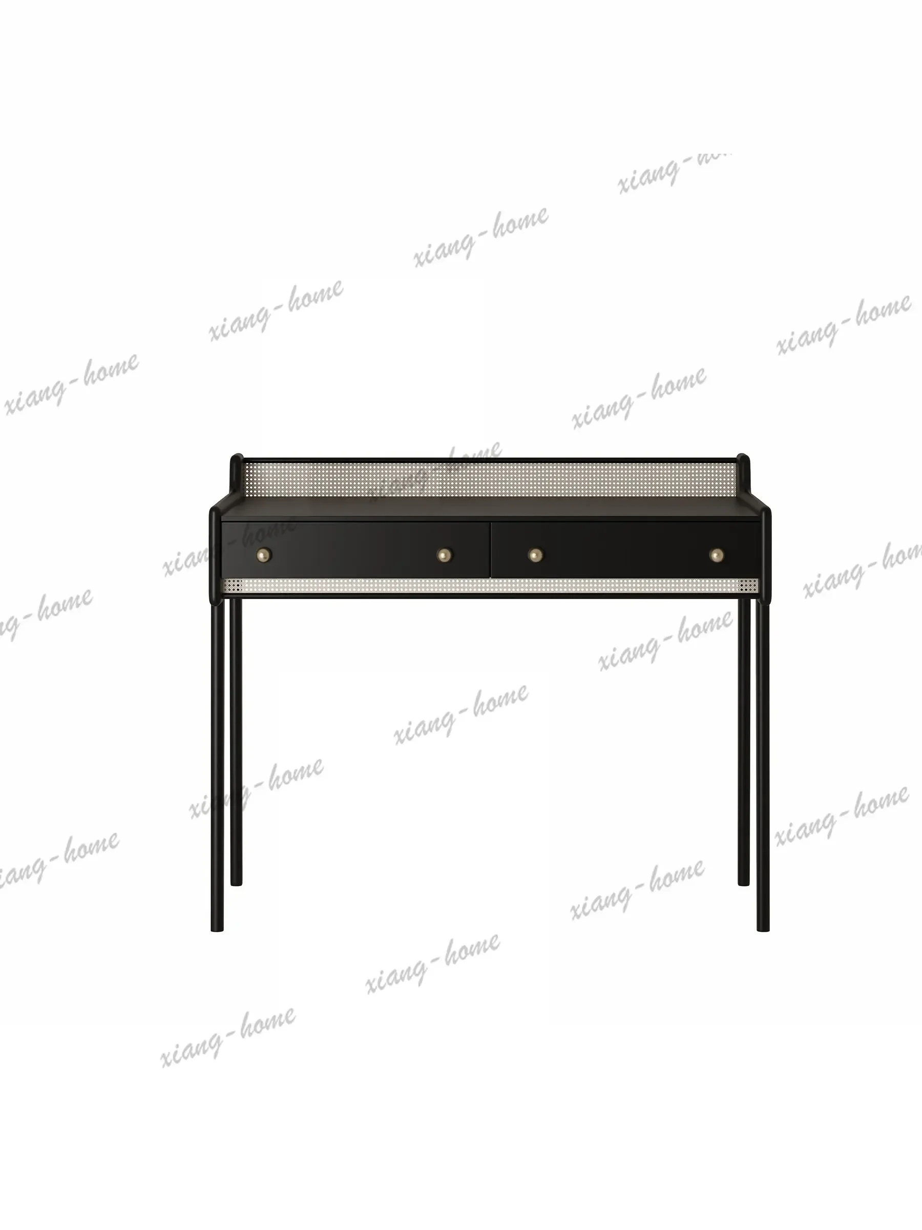 Simple light luxury rattan dresser light luxury simple atmosphere bedroom furniture makeup table