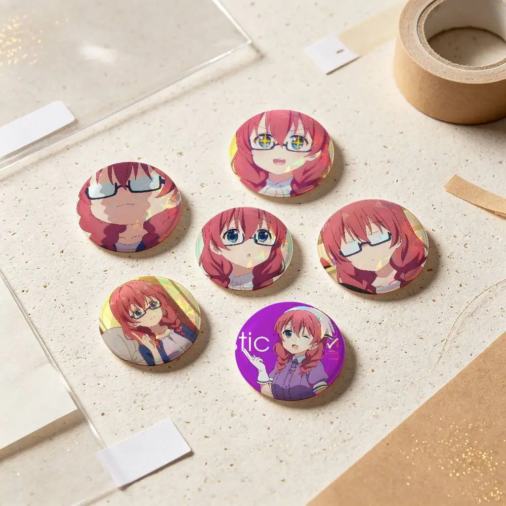 Miu Amano Anime Figure Badges 25 32 44 58 75 Mm Round Cosplay Pin Bag Decor Fans Collect Friends Gifts Brooch Souvenir
