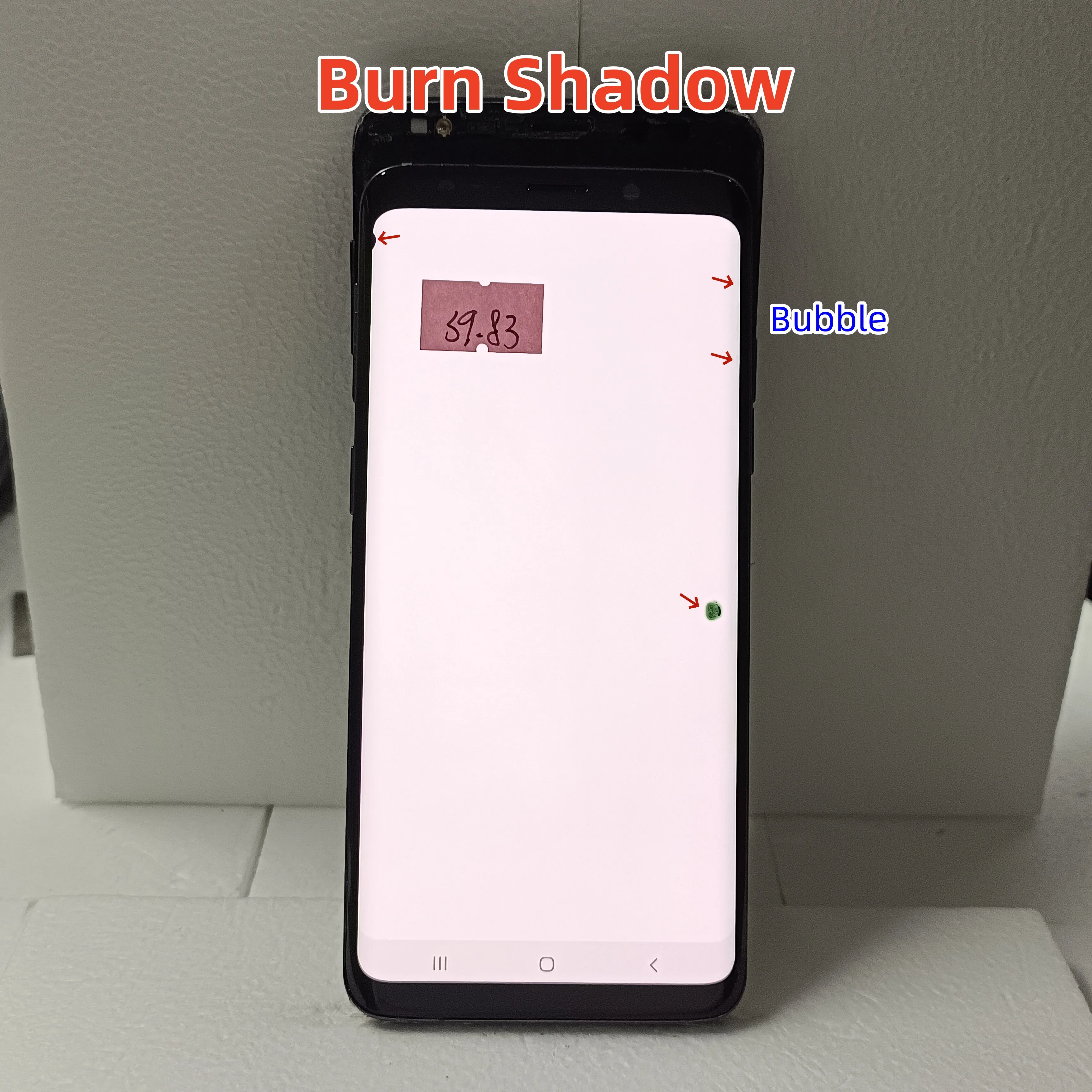 Imagem -04 - Display Amoled para Samsung Galaxy s9 Compatibilidade G960f Lcd G960 Tela de Toque Digitador Peças Reparo com Quadro Painel Toque