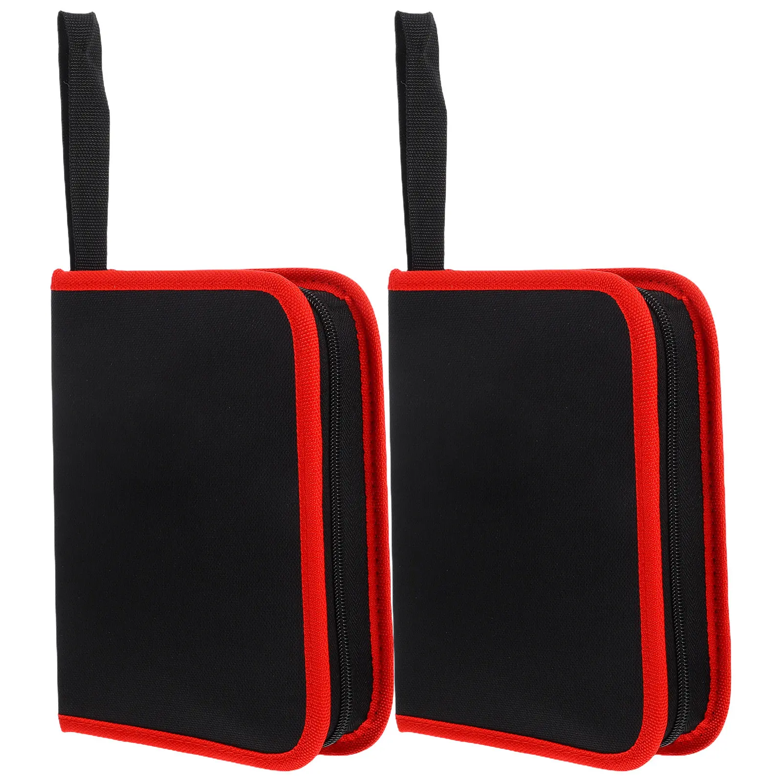 

2Pcs Hardware Tools Bag Oxford Fabric Multiuse Drill Bits Storage Pouch Handheld Zippered Bit Organizer Portable Bit Holder