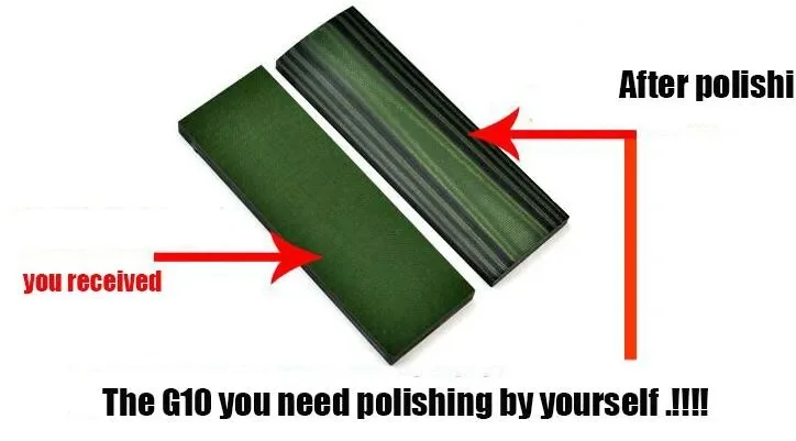 موازين مقبض سكين متدرجة سوداء من مادة G10، صناعة مقبض السكين بنفسك، متوفرة بألوان ومواصفات متعددة #4