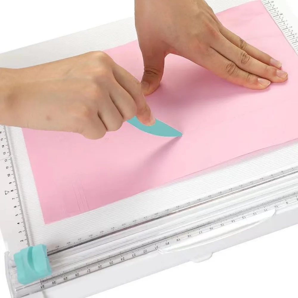 Cortador de Papel A4 2 en 1 Plegable, Herramienta de Puntuación de Doble Propósito, Recortadora para Scrapbooking, Tarjetas y Manualidades DIY