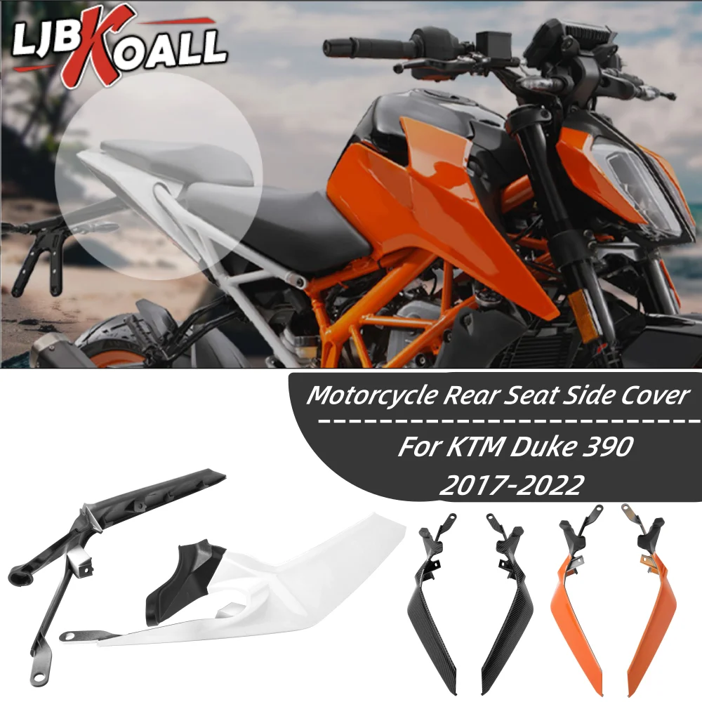 

for Duke 390 Rear Passenger Seat Kits Side Cover Panel For KTM Duke390 2017-2022 2021 Motorcycle Grab Bars Fairing Accessories