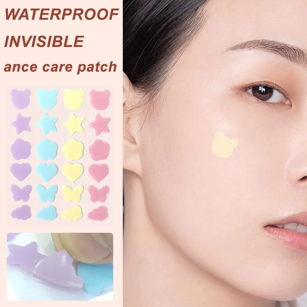 24PCS/set Pimple Patch Acne Colorful Invisible Acne Removal Skin Care Stickers Concealer Face Spot Beauty Makeup