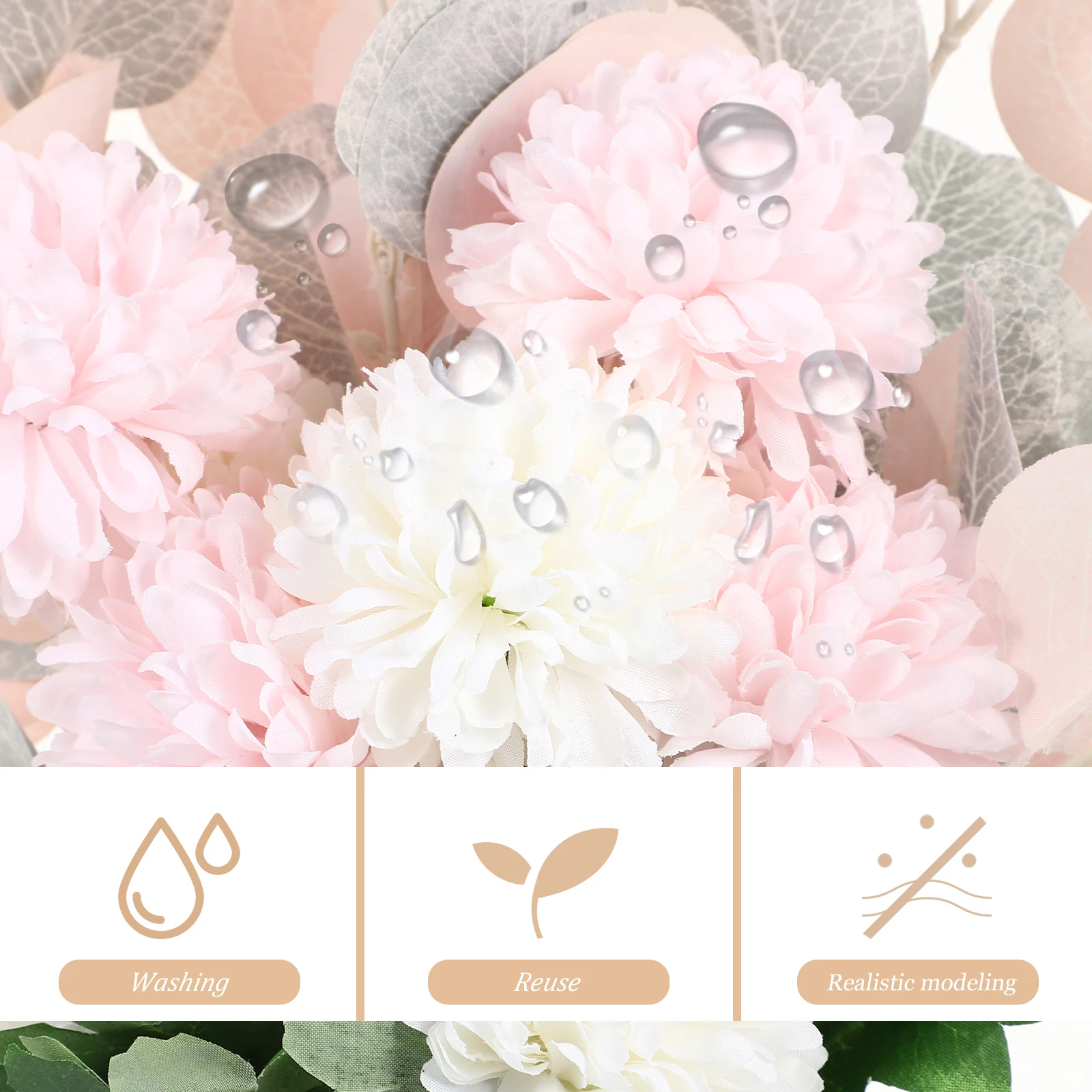 

1pc Simulation Bouquet Flower Decoration Artificial Floral Arrangement Wedding Home Party Photography Props Room Ornament