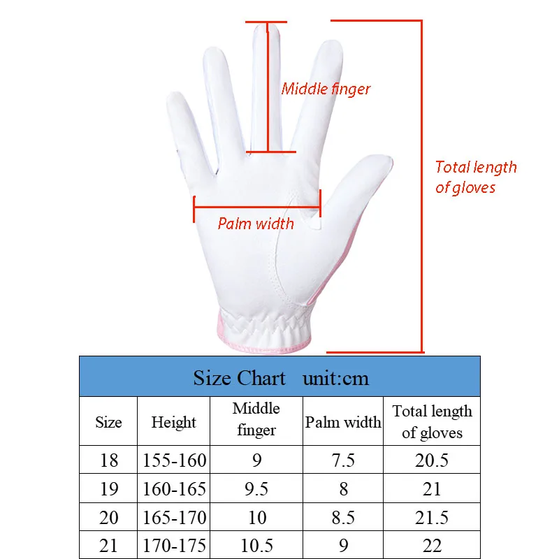 2024 New Women\'s Golf Tennis Gloves Non-slip Breathable Microfiber Gloves Pink Blue Full Finger Fashion Ladies One Pair Gloves