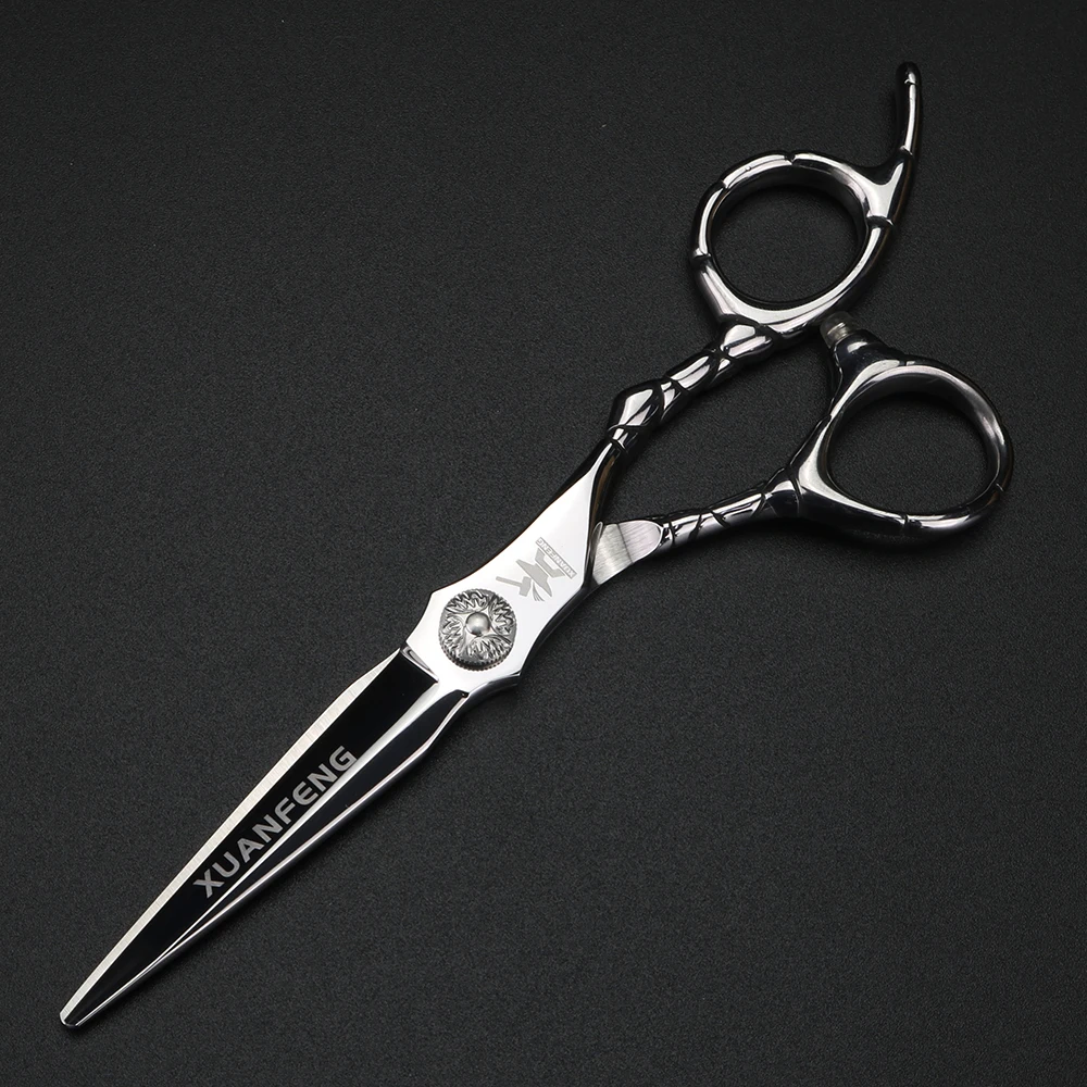 XUANTENG 6-Zoll silberne professionelle Haarschere, Friseurschere und Effilierschere, Friseursalon-Werkzeuge