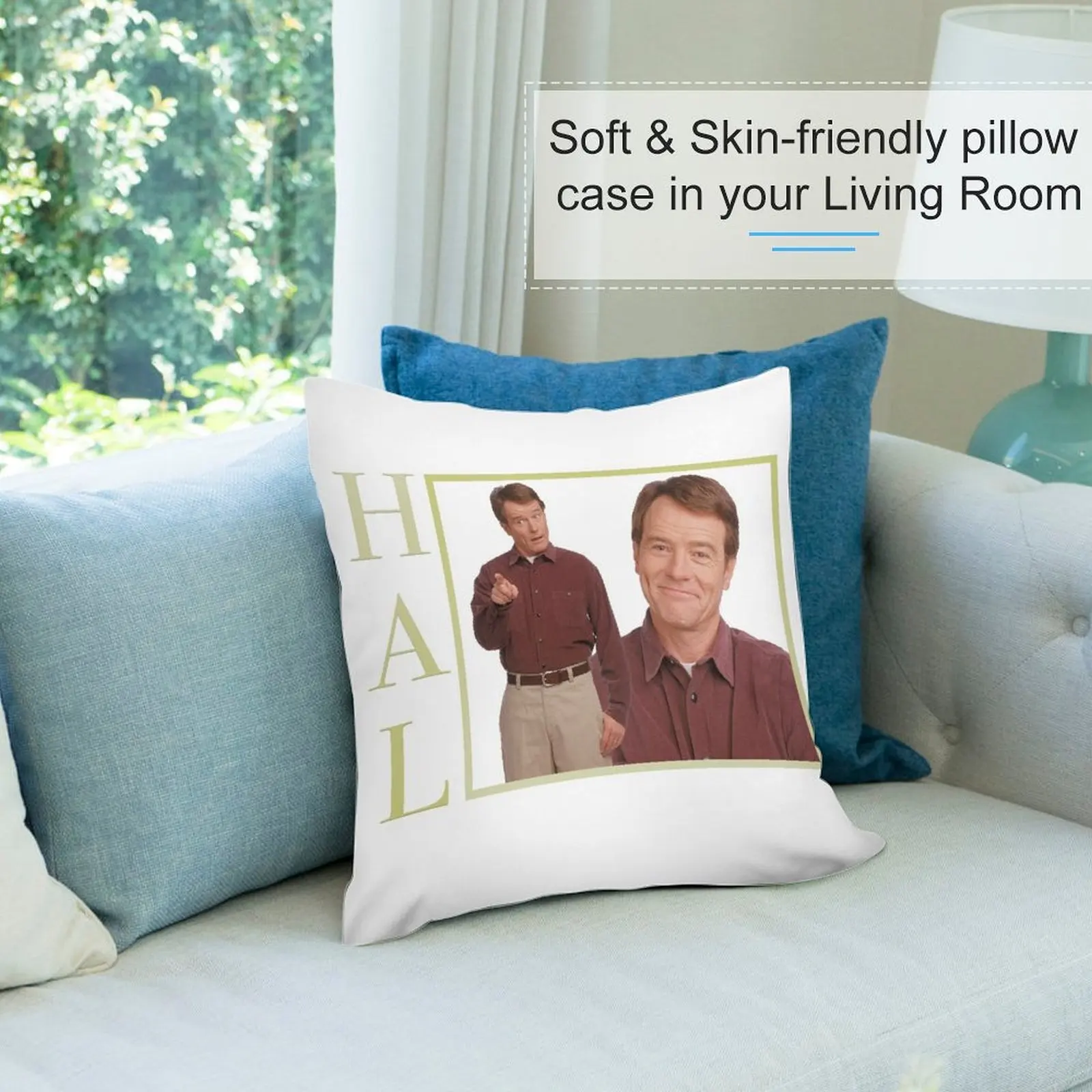 Juste de coussin Hal-Malcolm au milieu, pour canapé