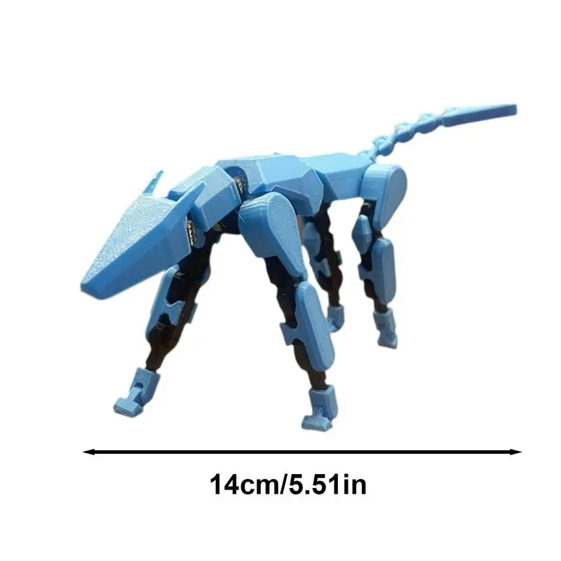 Multi-Jointed Movable Dog Figures Multi-Jointed Movable Dog Shape Figure DIY Assembly Creative Model Toys Home Ornaments