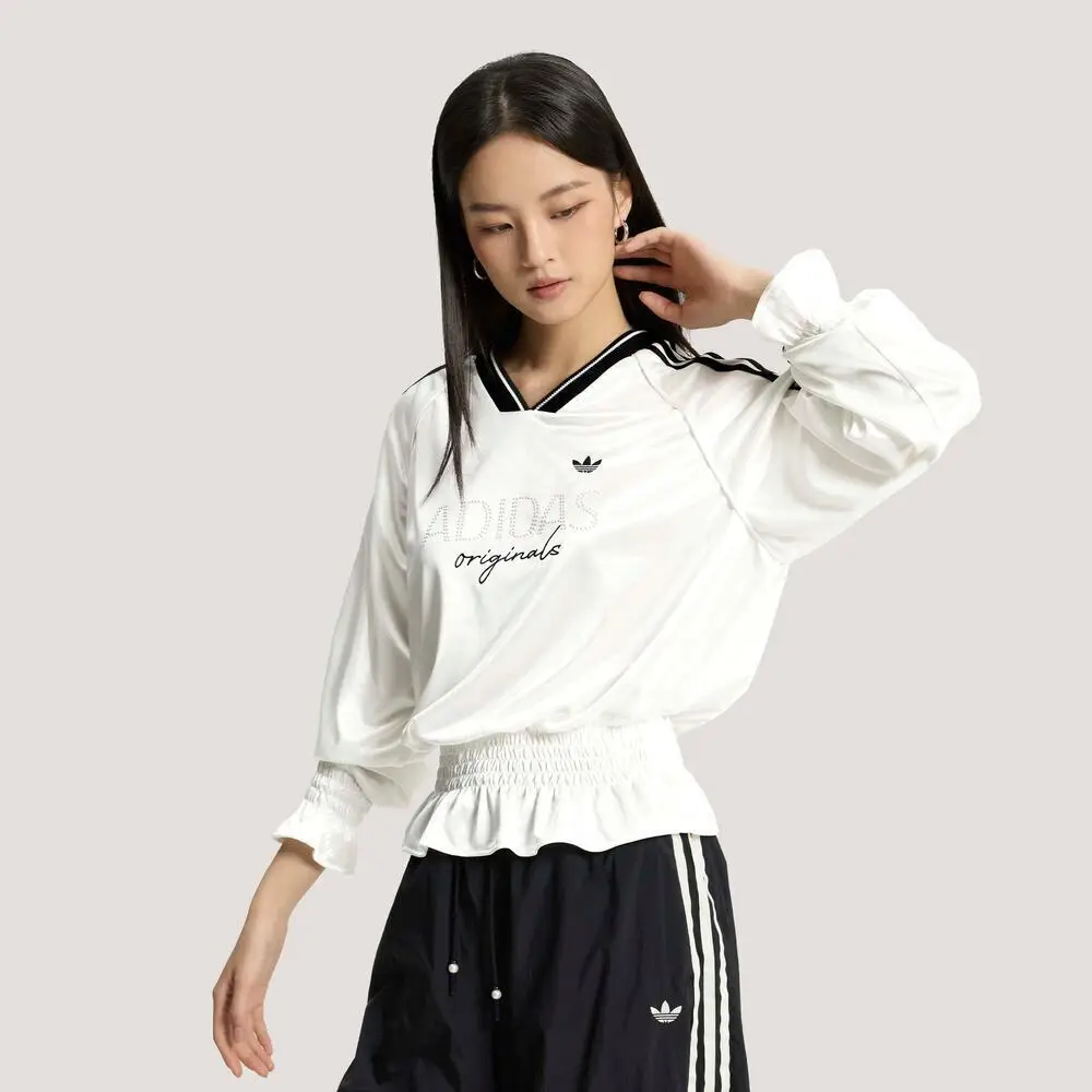 

Женская футболка с длинным рукавом Adidas Originals SMOCKED для спорта и отдыха KS2879