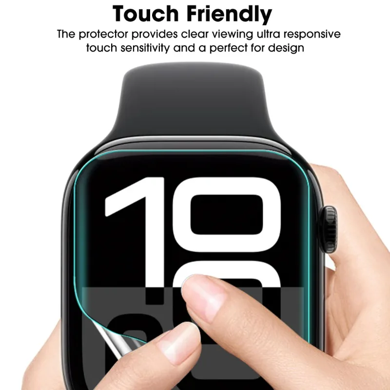Hydrogel Film for Apple Watch Series 10/9 42/46mm 41/45mm Flexible TPU Not Glass Protective Films S9 S10 Smartwatch Accessories