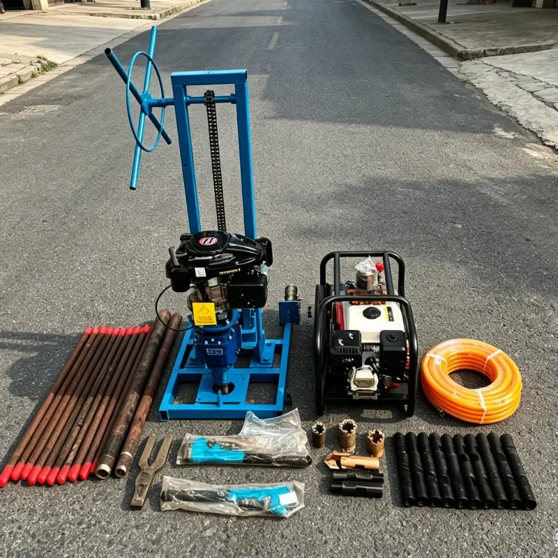 

Customized 2026 Upgraded Mini Exploration Drilling Rig, EU Certified, Hot Pick Civil Well Drilling Equipment