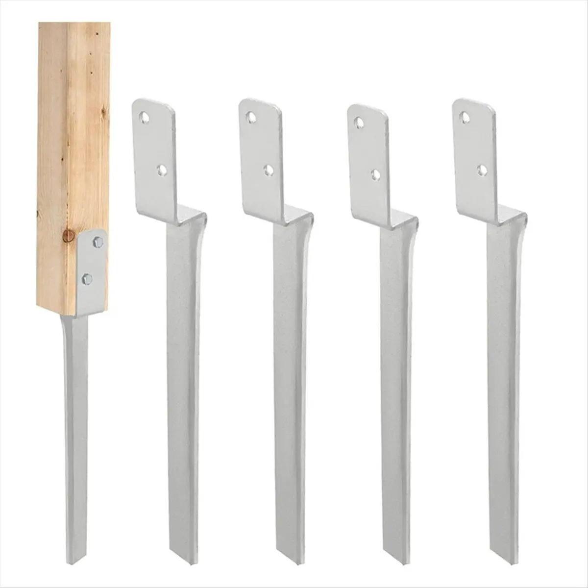 A20I Wood Pile Impact Grounding Sleeve Steel Hammer Grounding Anchor Wood Post Reinforcement Ground Anchor Suitable for Swing