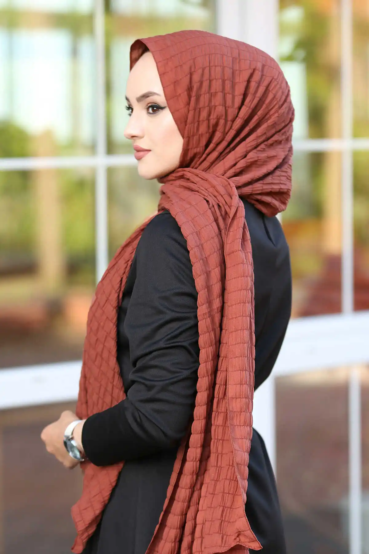 Piantina scialle E-Tile inverno autunno 2021 donne musulmane Hijab foulard tacchino islamico