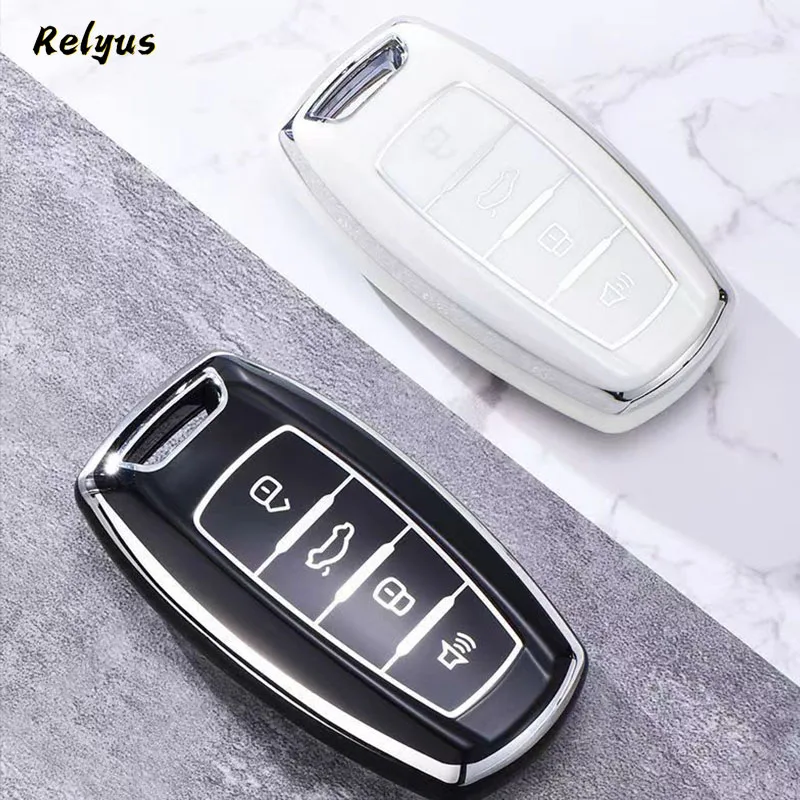 Weiche TPU-Autoschlüsselhülle für Great Wall Haval Jolion 2022, H6, H7, H9, F7, F7X, GMW, Dargo, Schutz, Schlüsseltasche, Schlüsselanhänger, Zubehör – Detail 2