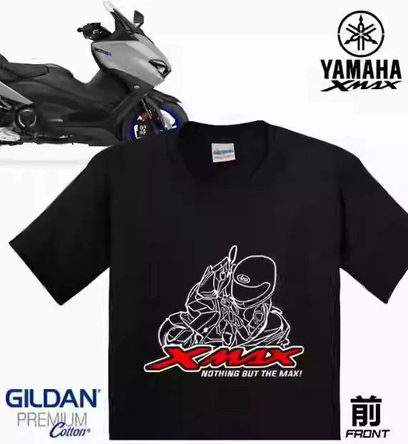 The New Summer 2025 Motorcycle Streetcar Retrofit Casual Men's and Women's Identical T-shirt and TMAX Blast Street XMAX AEROX