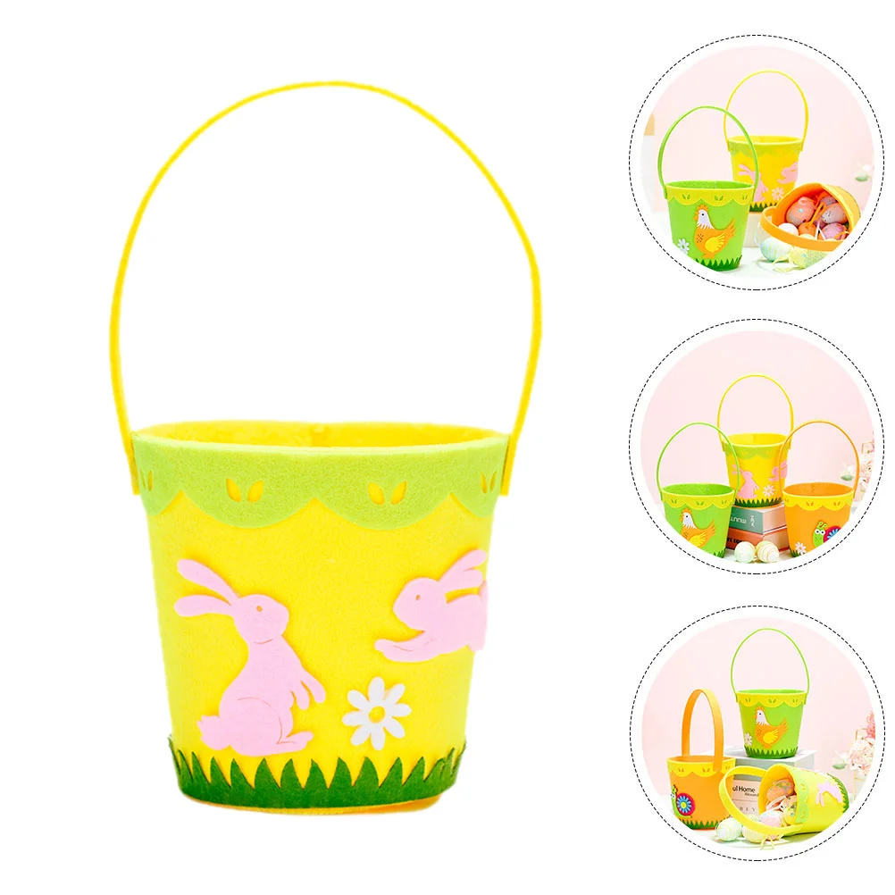 Decor Easter Tote Egg Handheld Storage Basket Container Natural Baskets for Gifts