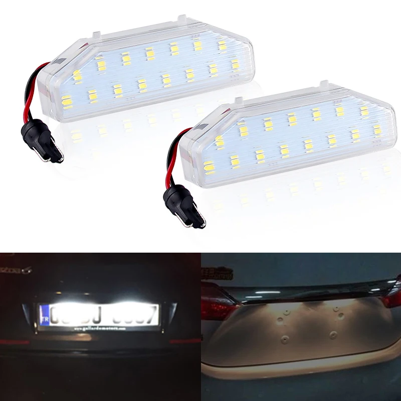 

2Pcs LED Number License Plate Light Lamp For Mazda 6 Mazda6 GH 2007 -2010 2011 2012 RX-8 2004-2012 OEM GS1D51270D