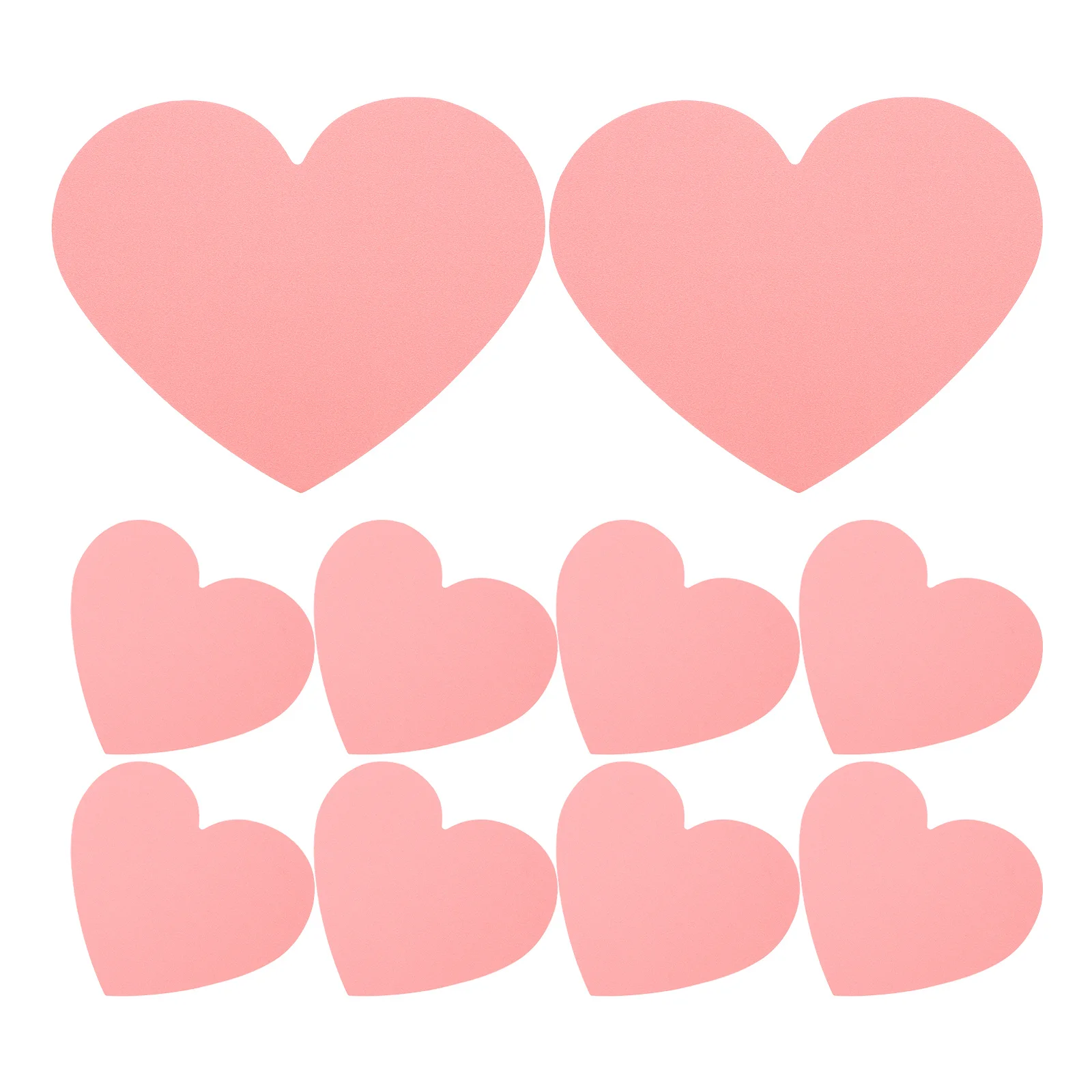 

40Pcs Heart Bulletin Board Cutouts DIY Greeting Cards Pink Heart Cards for Valentine Day Messages Wishes Memo Card