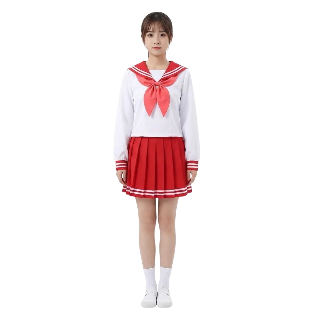 

《Customize》Anime Lucky Star Izumi Konata Cosplay Izumi Konata Costume Women JK Dress Halloween Christmas