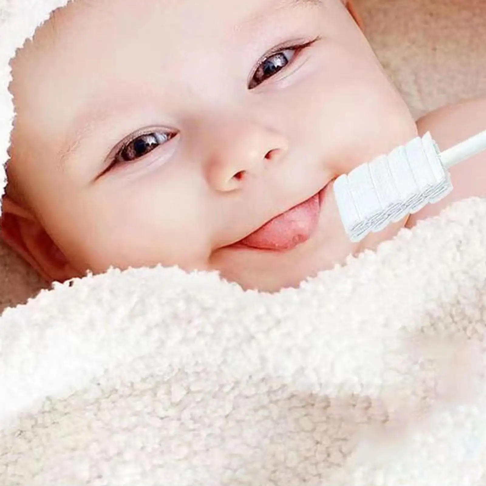 Baby Tongue Brush Mouth Care Cleaning Stick Gauze Soft Hygienic Cleaner Toothbrush for Baby Grooming Teeth Tongue Care Home