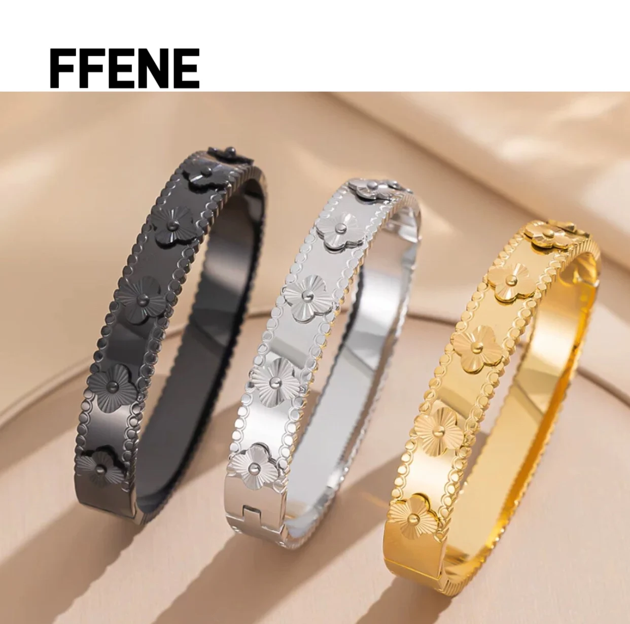 

Popular couple new style titanium steel bracelet for women, fashionable, versatile, luxurious design, bracelet, accessory