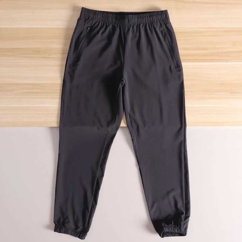 

Спортивные брюки на молнии для занятий спортом на открытом воздухе Qui Dry, легкие повседневные брюки для мужчин, летние свободные прямые брюки с эластичной резинкой на талии