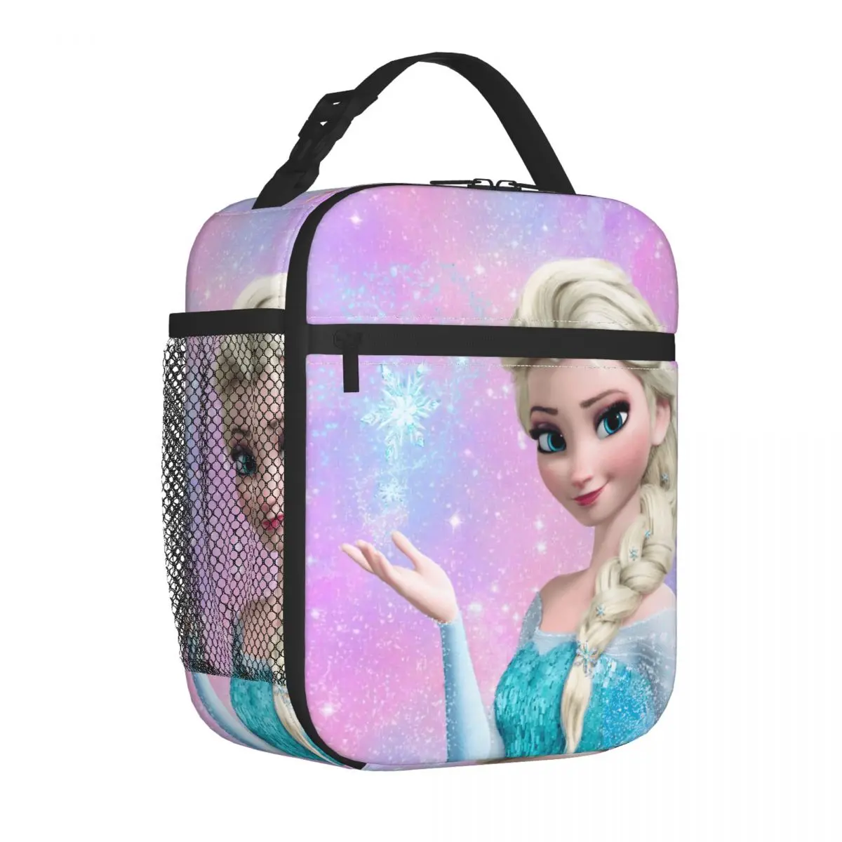 Custom Cartoon Frozen Princess Thermal Insulated Lunch Bag Resuable Bento Box for Work School Travel Storage Food Tote Bags