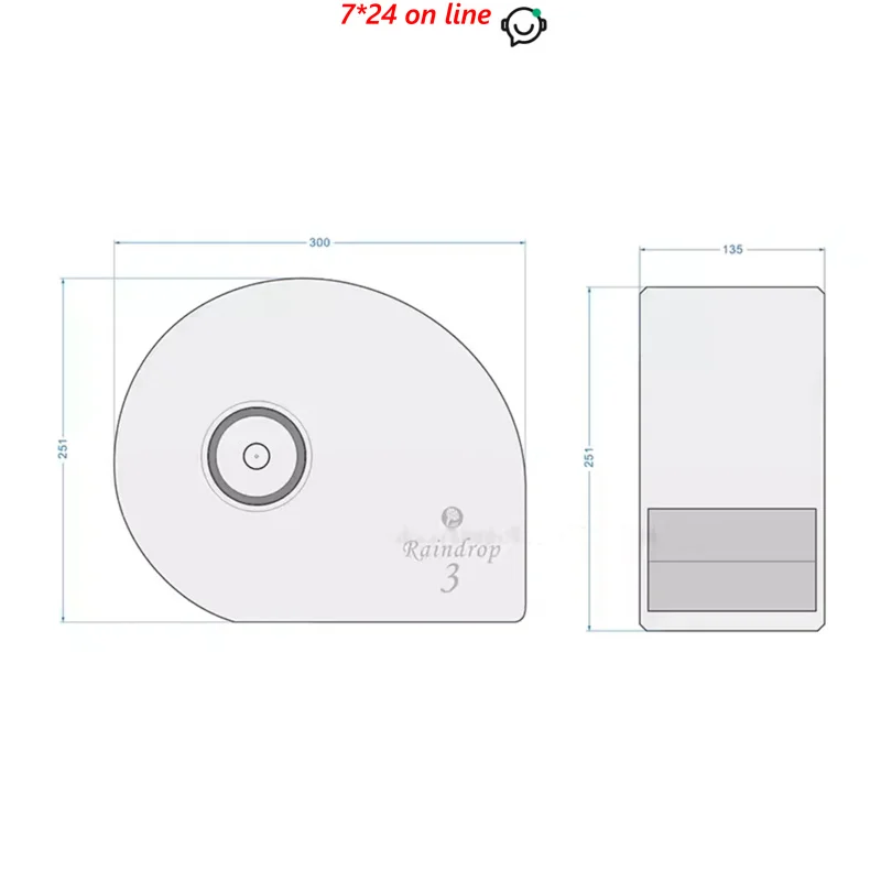

LII AUDIO Raindrop-3 3-дюймовый металлический полнодиапазонный теплый звук и глубокий низкочастотный динамик 15 Вт/4 Ом (1 пара)