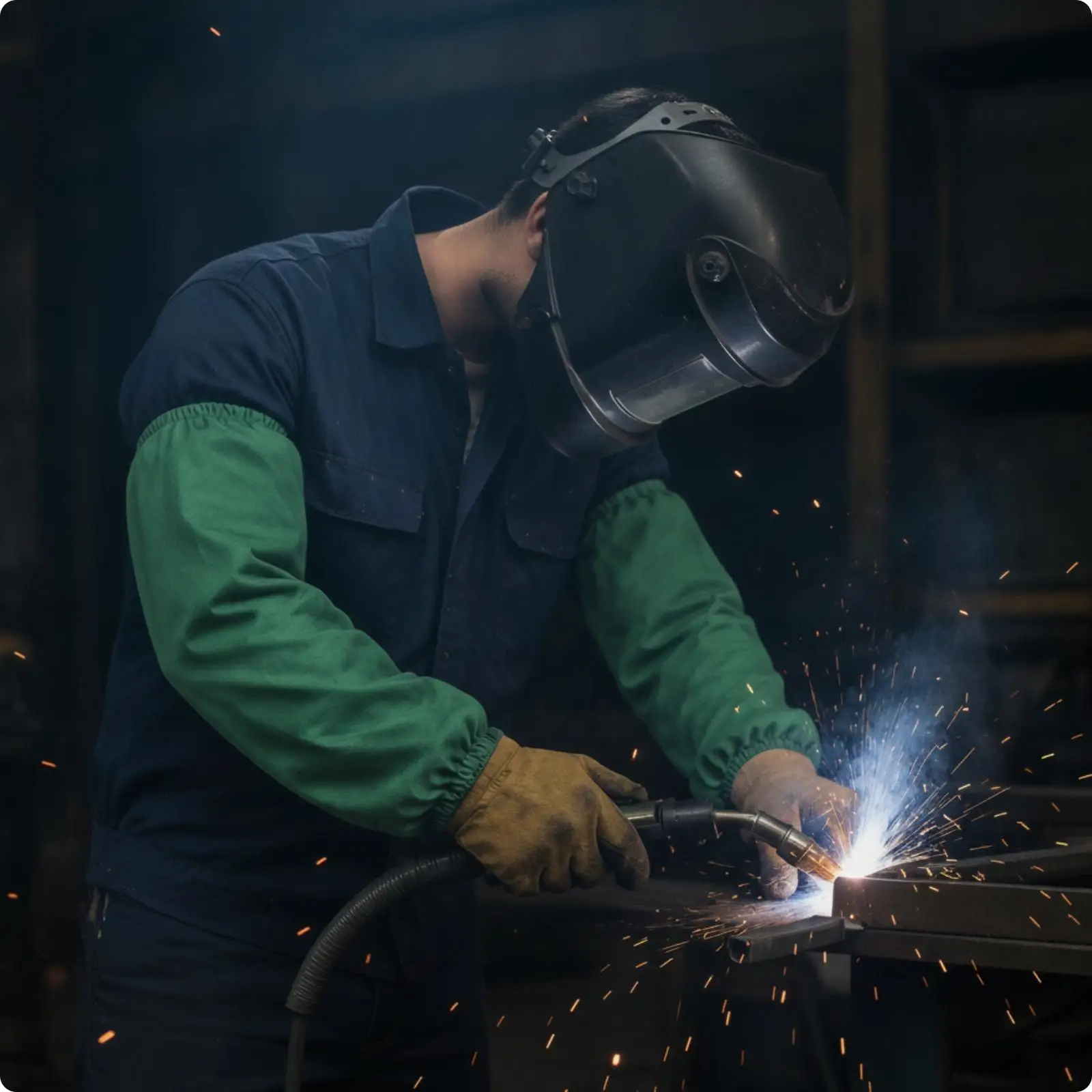 Metalworking Forearm Protectors Breathable Flame Resistant Sleeves Elasticized for Welders, Metalworkers, Grinding, Workshop,