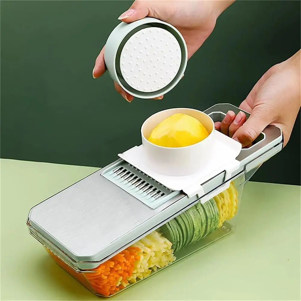 Multifunctional Vegetable Cutter Slicer Kitchen Household Potato Shredded Cucumber Artifact Stainless Steel Grater Kitchen Tools