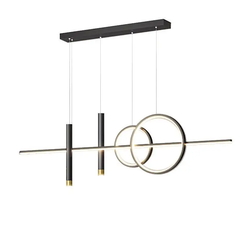 

Postmodern Nordic restaurant chandelier LED decorative lamp with spotlight simple personality atmosphere cafe bar light