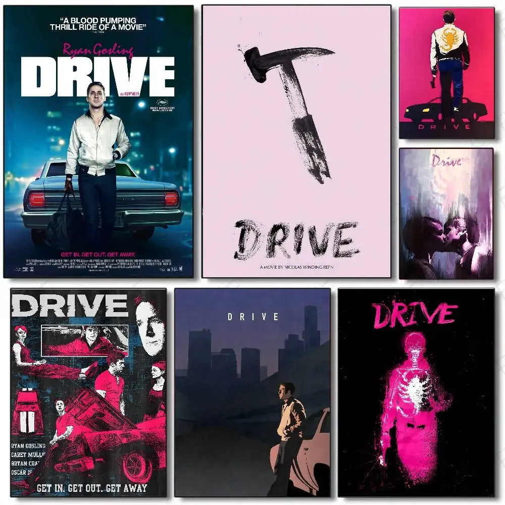 Thriller Movie D-Drive 2011 Poster Art Sticky Wall Waterproof Home Living Room Bedroom Bar Aesthetic Decoration